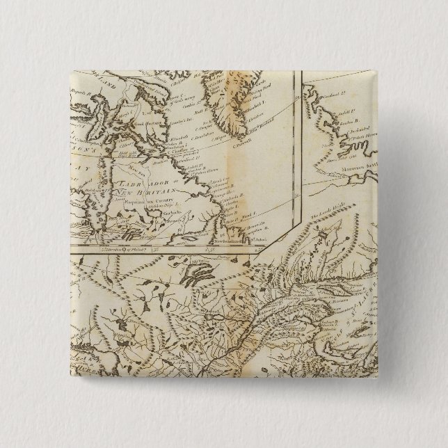 British Possessions in North America 2 15 Cm Square Badge (Front)