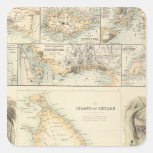 British Possessions in the Indian Seas Square Sticker