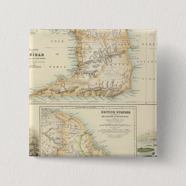 British Possessions on the North East Coast 15 Cm Square Badge (Front)