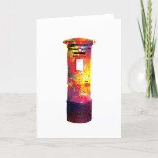British Post Box - Abstract Greetings Card
