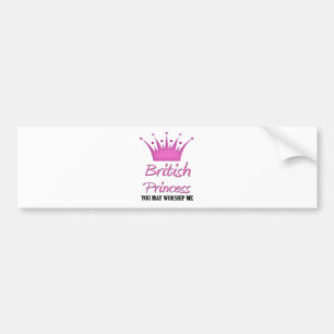 British Princess Bumper Sticker