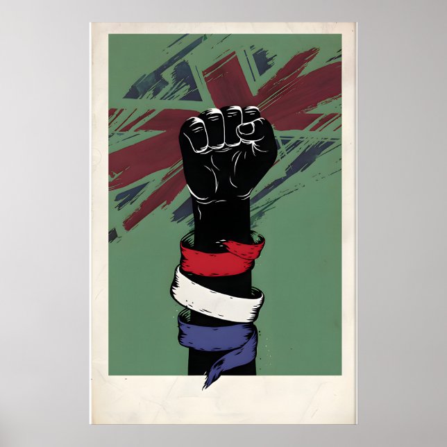 British Punk Rock Inspired Original Design Print (Front)