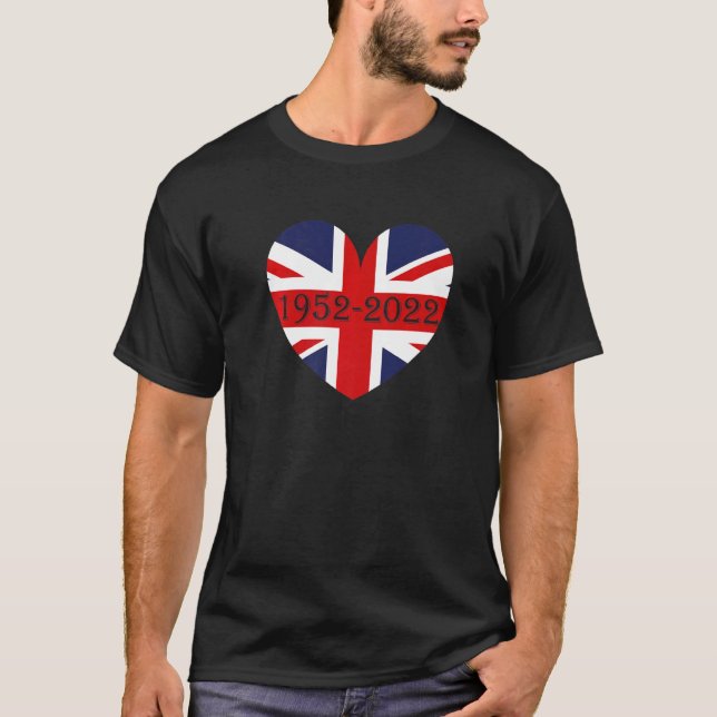 British Queen Monarchy 70th Anniversary Platinum J T-Shirt (Front)