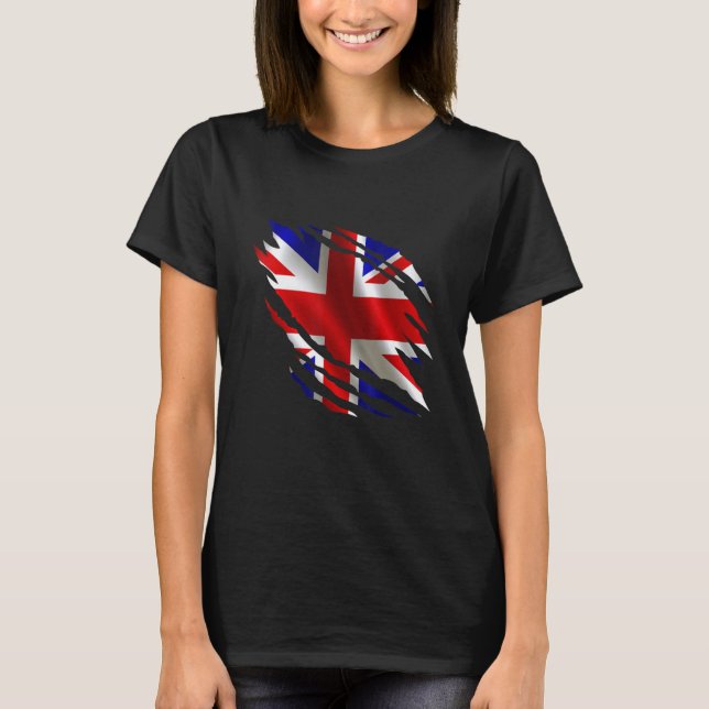 British Queen Monarchy 70th Anniversary Platinum J T-Shirt (Front)