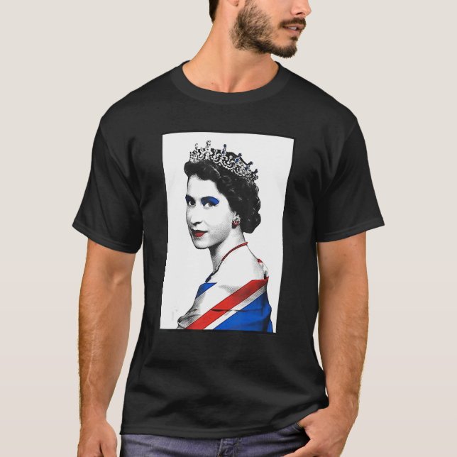 British Queen Monarchy Platinum Jubilee 70th Anniv T-Shirt (Front)