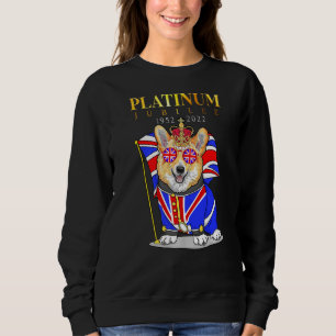 British Queen Monarchy Platinum Jubilee Union Jack Sweatshirt