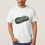 British Racing Green Jaguar XKE Sports Car T-Shirt<br><div class="desc">British Racing Green Jaguar XKE Vintage Sports Car T-Shirt</div>