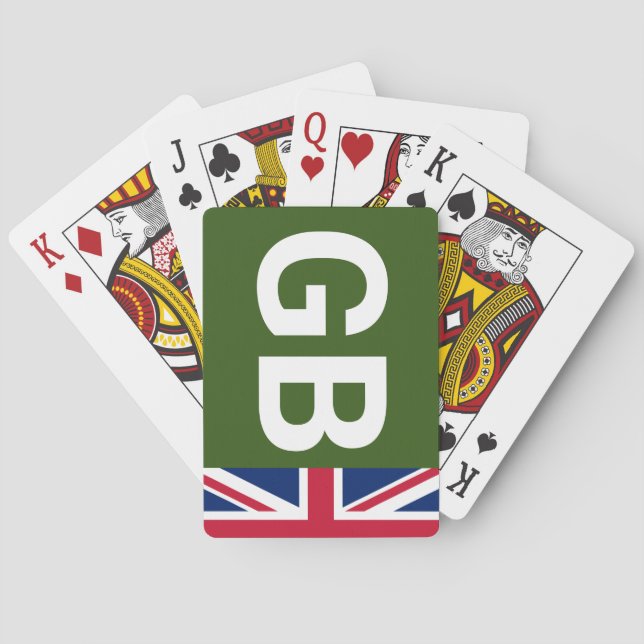 British Racing Green Playing Cards (Back)