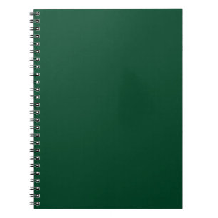 British racing green  (solid color)  notebook