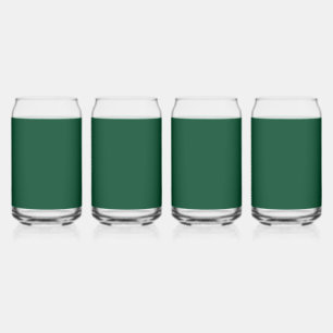 British racing green (solid colour) can glass