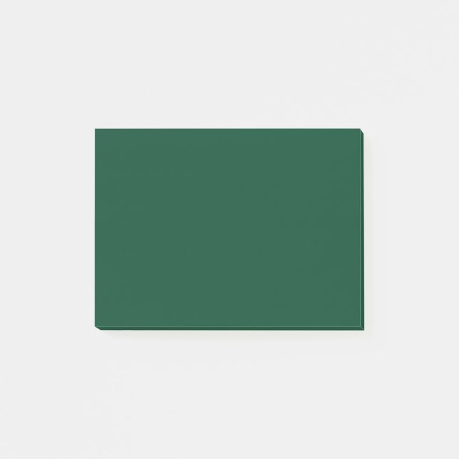 British Racing Green Solid Colour Post-it Notes (Front)