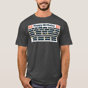 BRITISH RAIL BLUE LOCOMOTIVES BIRTHDAY CARD T-Shirt