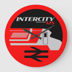 British Rail Intercity Classic Train Enthusiast Large Clock