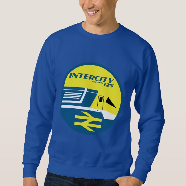 British Rail Intercity Classic Train Enthusiast Sweatshirt (Front)