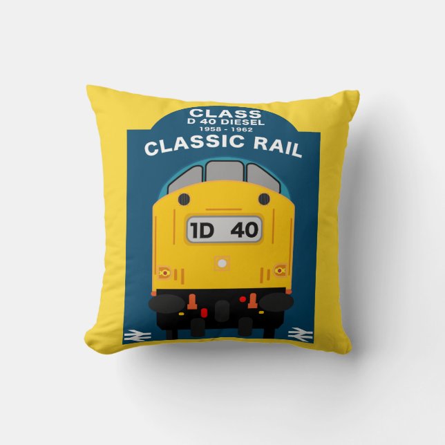 British Rail Train Enthusiast Cushion (Front)
