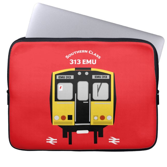 British Rail Train Enthusiast Laptop Sleeve (Front)