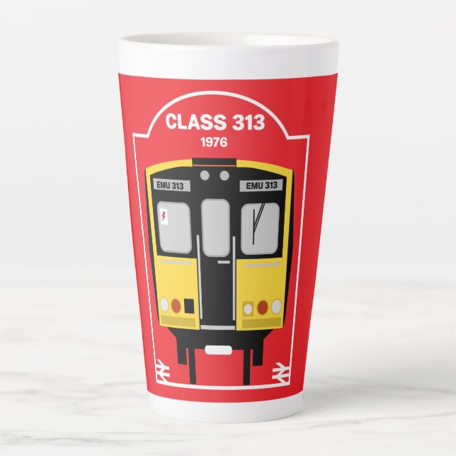 British Rail Train Enthusiast Latte Mug (Front)