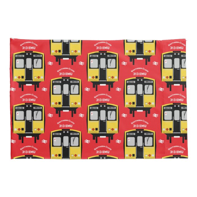 British Rail Train Enthusiast Pillowcase (Back-Right)