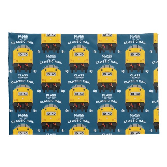 British Rail Train Enthusiast Pillowcase (Back-Right)