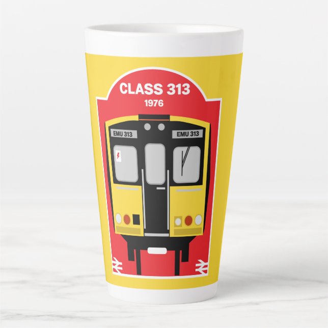 British Rail Train Geeks Latte Mug (Front)