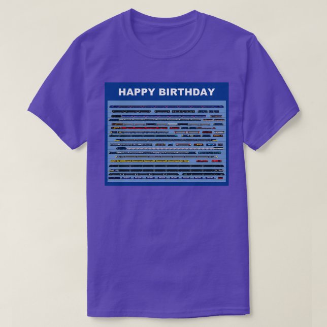 british railway birthday card T-Shirt (Design Front)