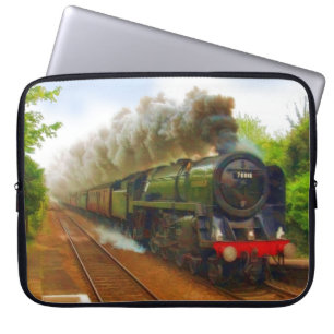 British Railway Steam Train for Trainspotters Art Laptop Sleeve