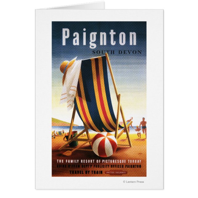 British Railways Beach Chair and Ball Poster (Front)