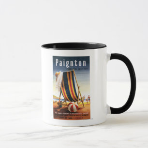 British Railways Beach Chair and Ball Poster Mug