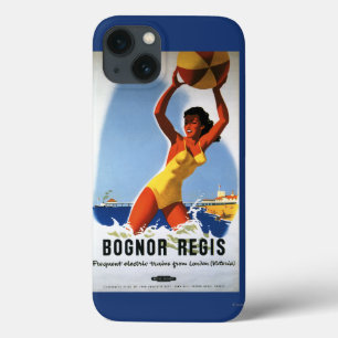British Railways Girl and Beachball Poster iPhone 13 Case