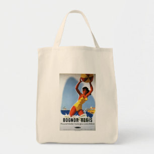 British Railways Girl and Beachball Poster Tote Bag