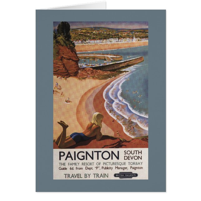 British Railways Girl Looking over a Cliff (Front)