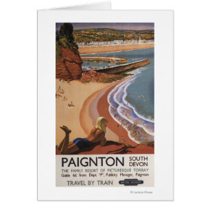 British Railways Girl Looking over a Cliff