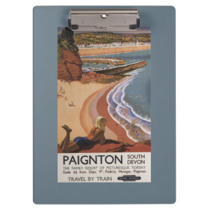 British Railways Girl Looking over a Cliff Clipboard