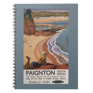 British Railways Girl Looking over a Cliff Notebook