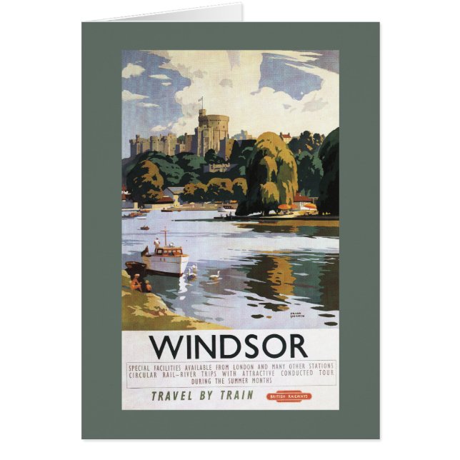British Railways Windsor Castle Thames Poster (Front)