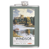 British Railways Windsor Castle Thames Poster