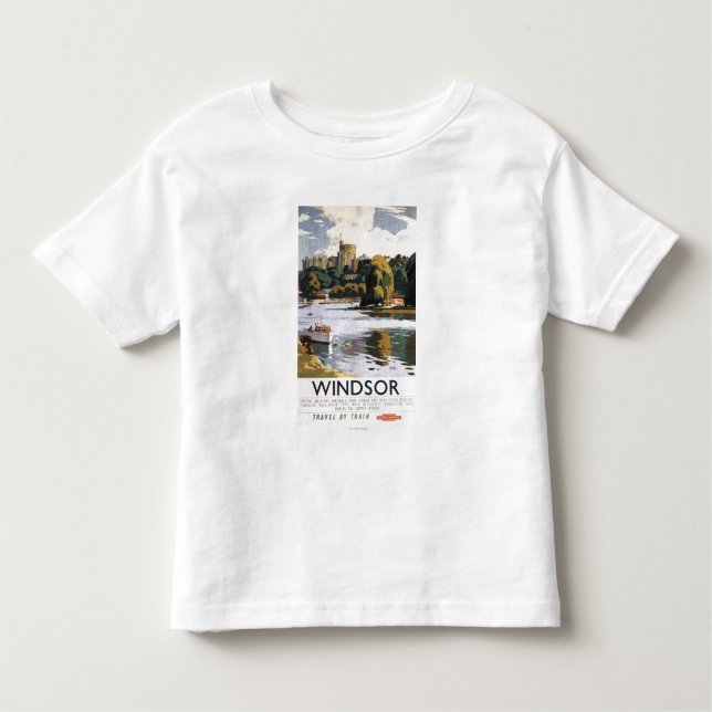 British Railways Windsor Castle Thames Poster Toddler T-Shirt (Front)