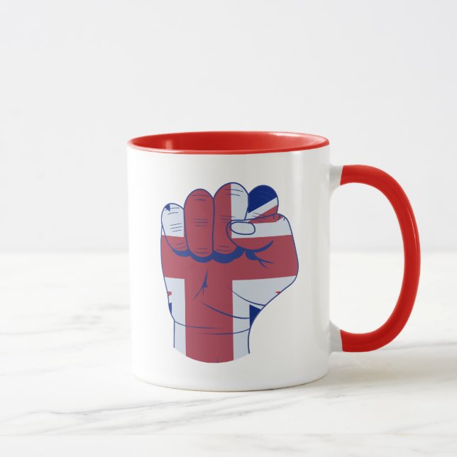 British Raised Fist Mug (Right)