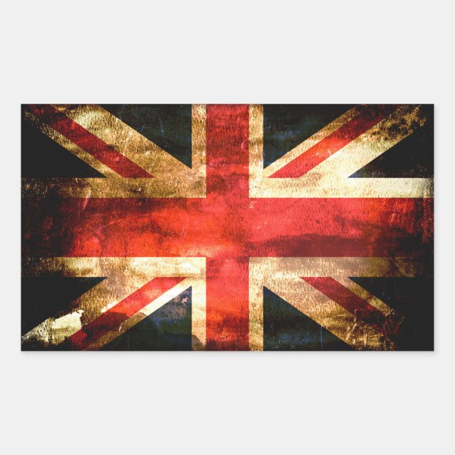 British Rectangular Sticker (Front)