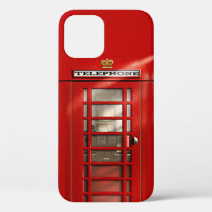 British Red Telephone Booth iPhone 12 Pro Case