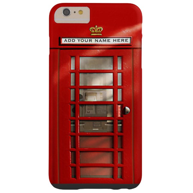 British Red Telephone Box Personalised Case-Mate iPhone Case (Back)