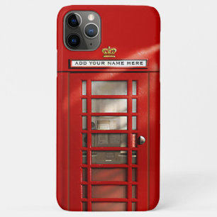 British Red Telephone Box Personalised iPhone 11 Pro Max Case