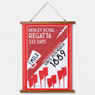British River Thames Regatta Hanging Tapestry