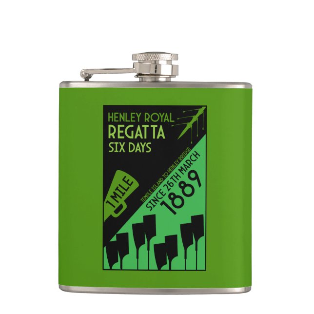 British River Thames Regatta Hip Flask (Front)