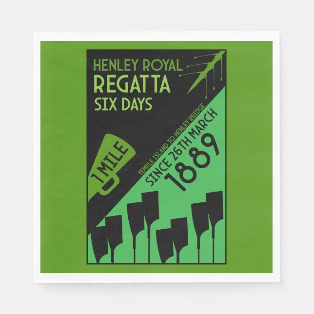 British River Thames Regatta Napkin (Front)