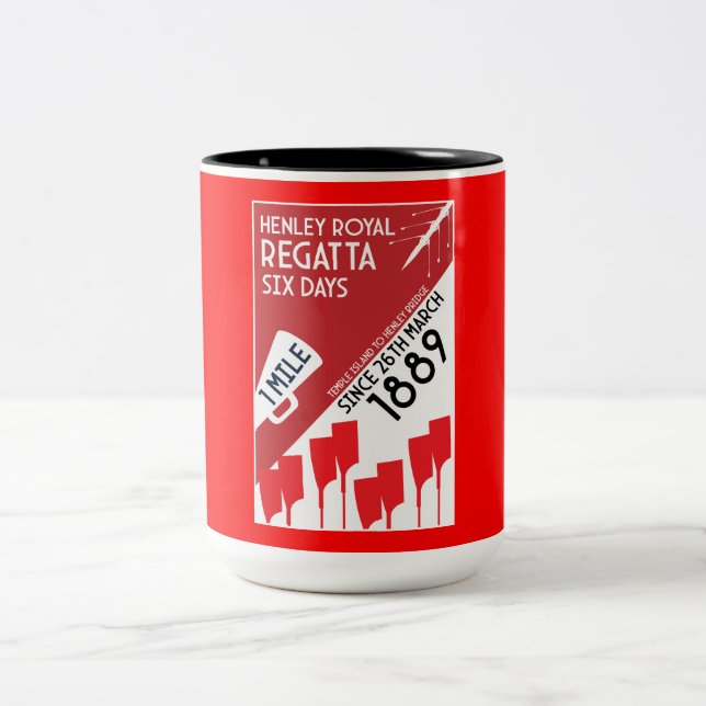 British River Thames Regatta Two-Tone Coffee Mug (Center)