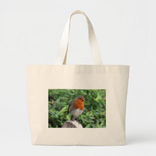 British Robin Large Tote Bag