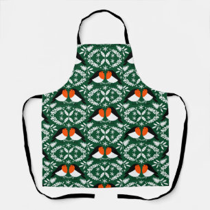 British Robin Redbreast Apron