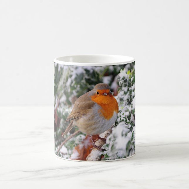 British robin redbreast coffee mug (Center)