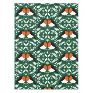 British Robin Redbreast Tablecloth